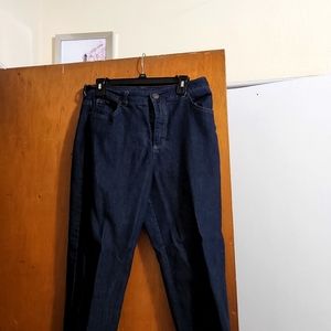 Dark wash 5 pocket  cropped  jeans